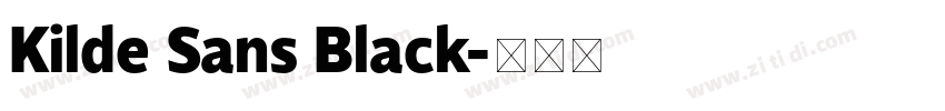 Kilde Sans Black字体转换